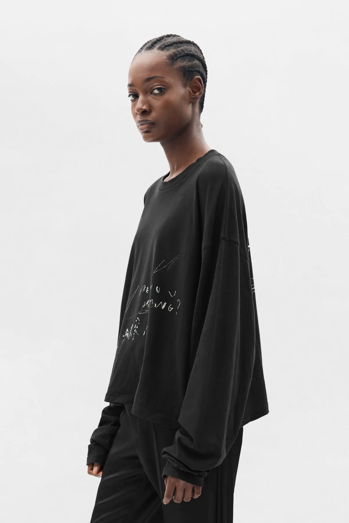 Nikita Relax Fit Long Sleeve Boxy Tee sold by Ann Demeulemeester product image thumbnail 2