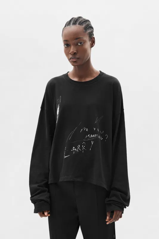 Nikita Relax Fit Long Sleeve Boxy Tee made by Ann Demeulemeester