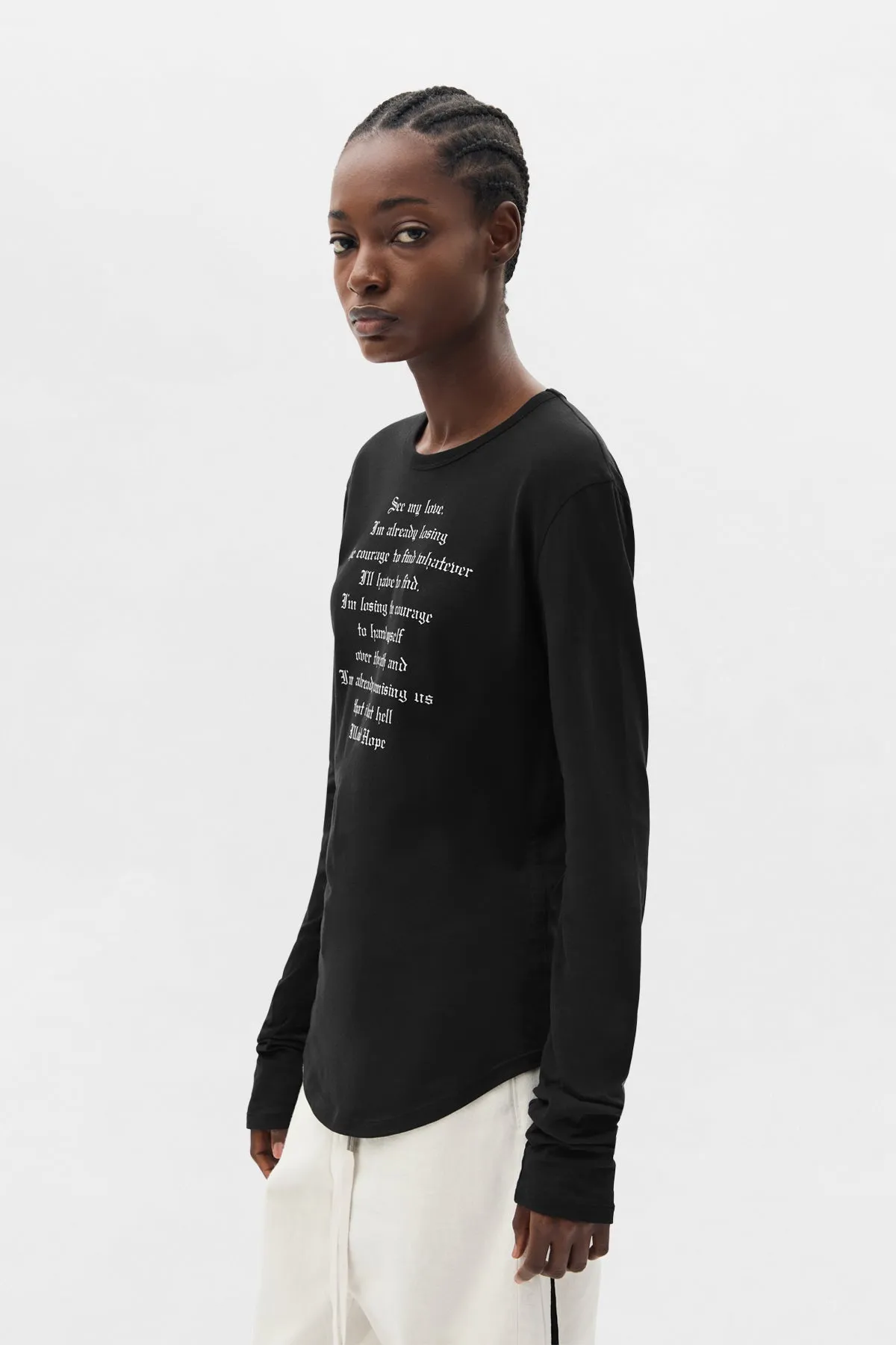 Dot Wrinkled Cropped Long Sleeve Top sold by Ann Demeulemeester product image thumbnail 2