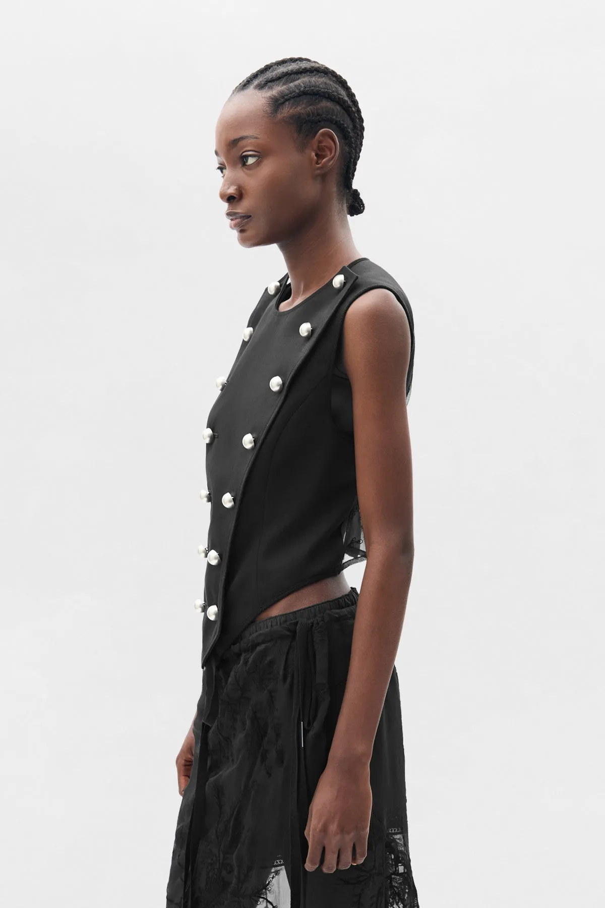 Gina Tailored Waistcoat sold by Ann Demeulemeester product image thumbnail 2