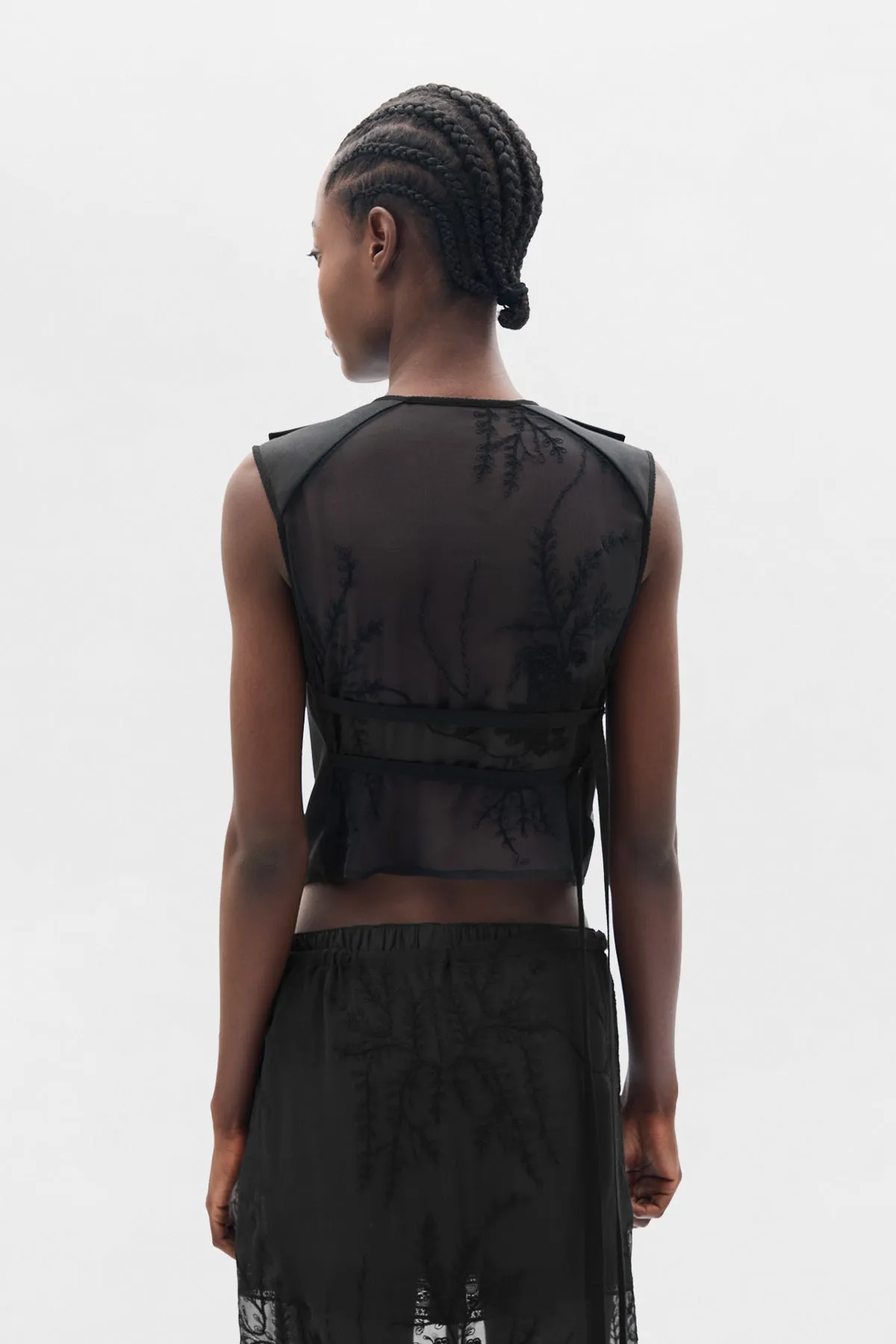 Gina Tailored Waistcoat sold by Ann Demeulemeester product image thumbnail 3