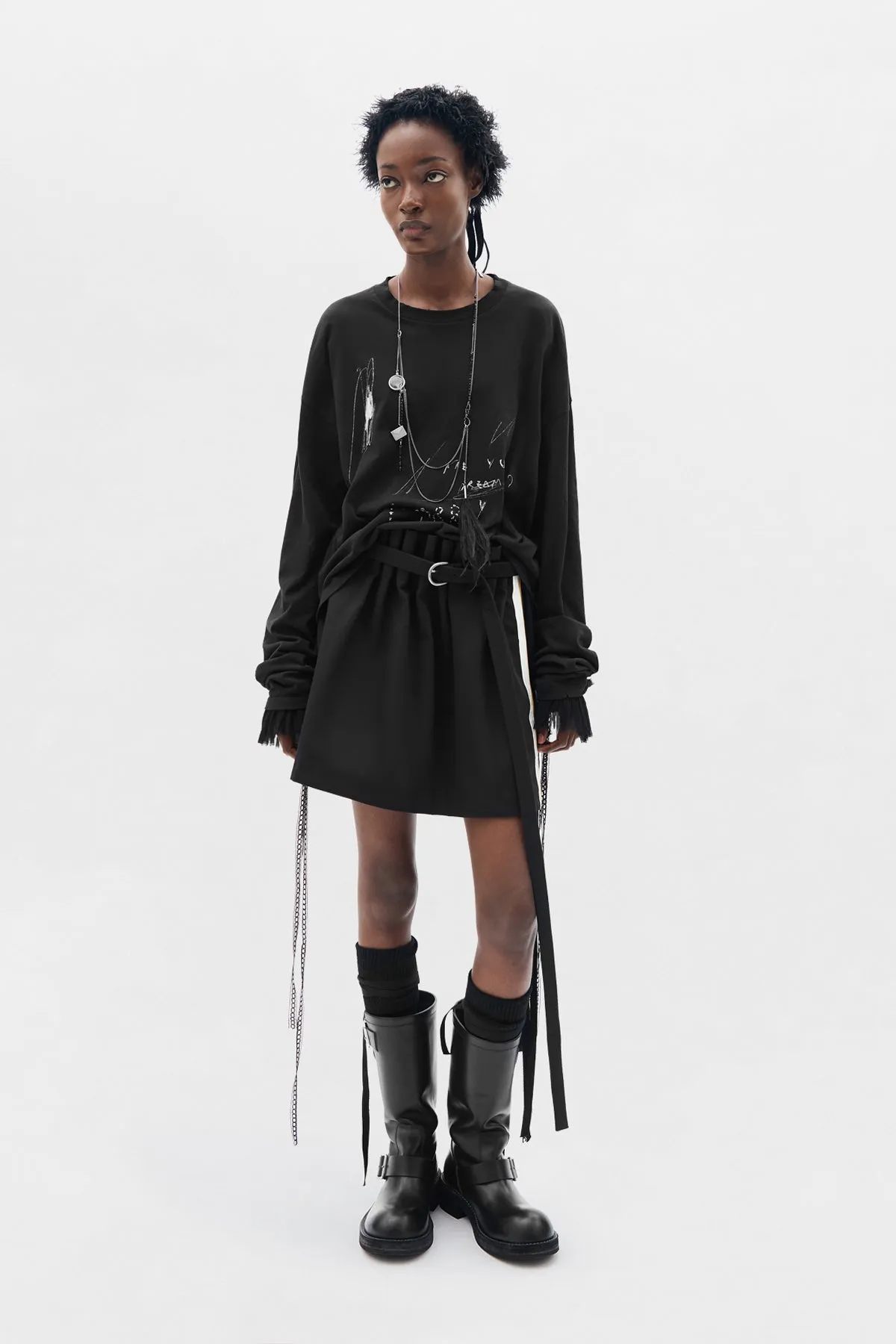 Haga Pleated Miniskirt sold by Ann Demeulemeester product image thumbnail 4