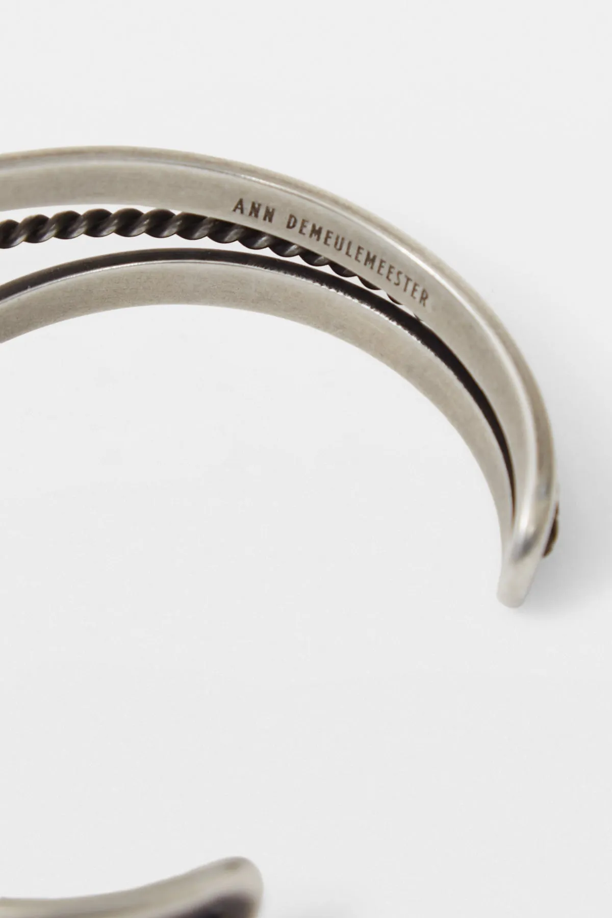 Fern Transparent Cabochon Cuff Bracelet sold by Ann Demeulemeester product image thumbnail 3