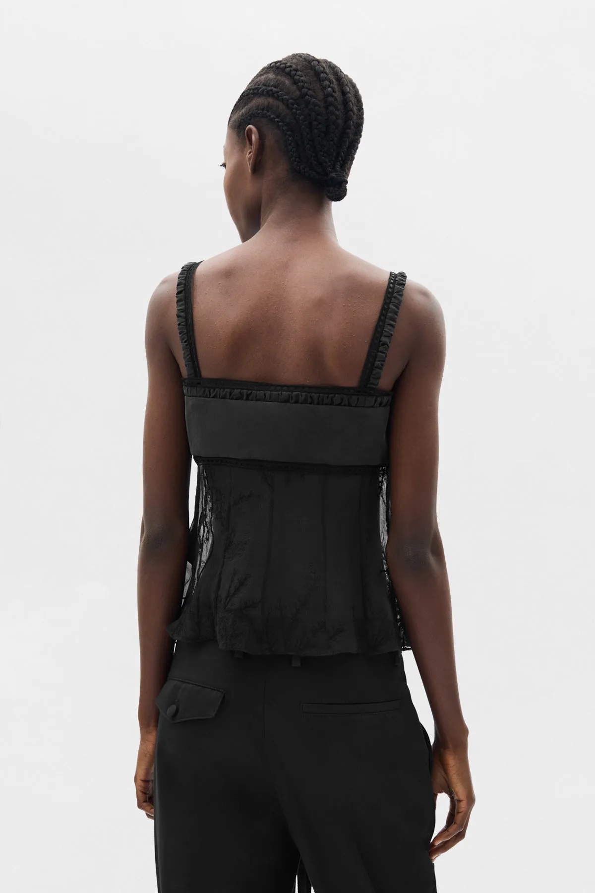 Gila Balconette Top with Panels sold by Ann Demeulemeester product image thumbnail 3