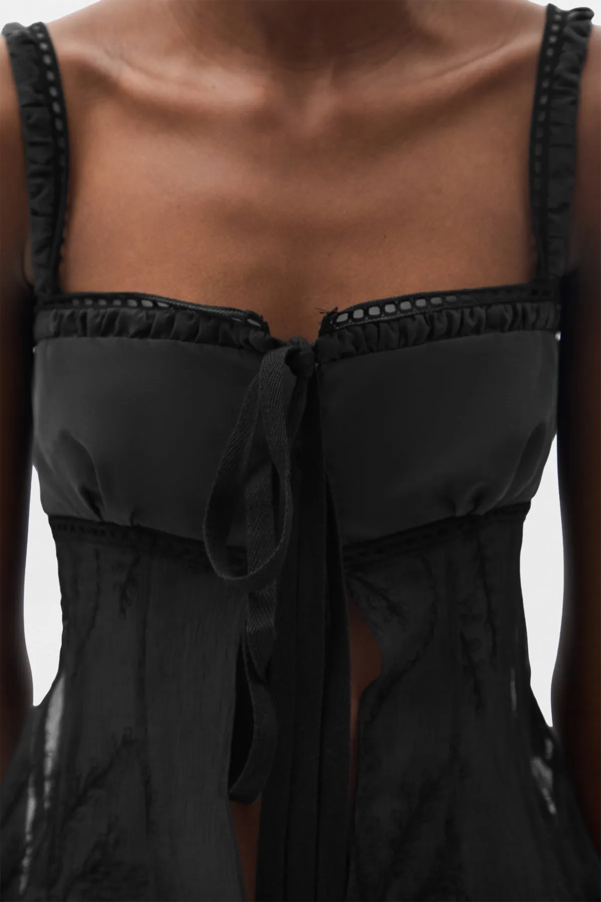 Gila Balconette Top with Panels sold by Ann Demeulemeester product image thumbnail 5