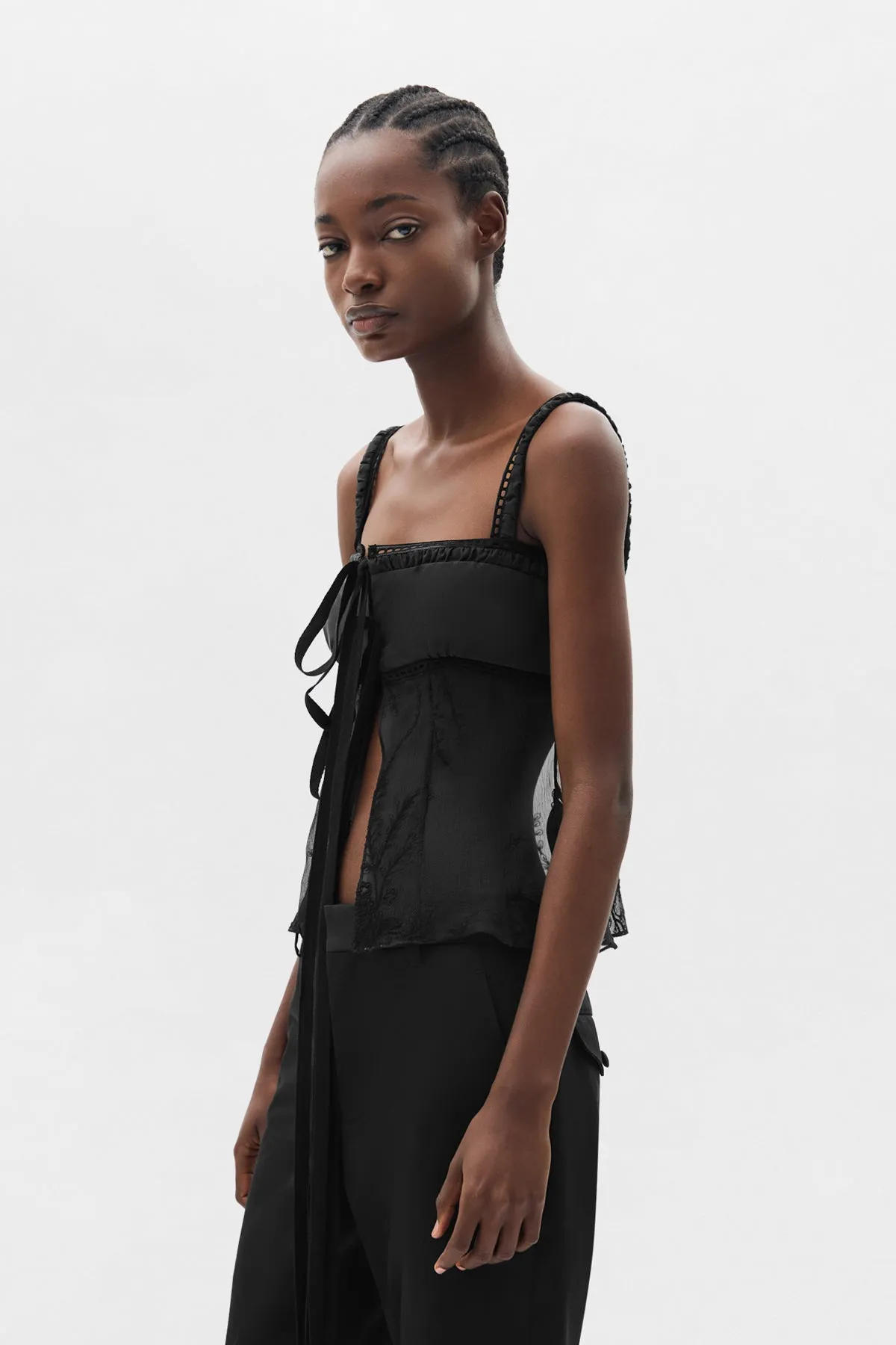 Gila Balconette Top with Panels sold by Ann Demeulemeester product image thumbnail 2