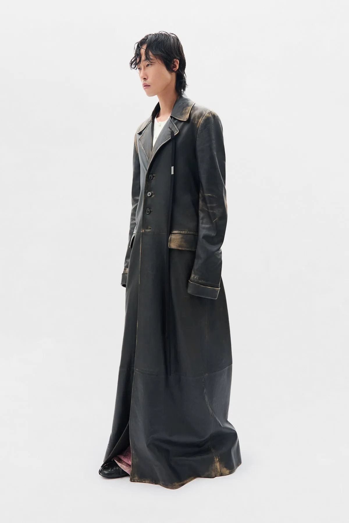 Ailo X-Long Belted Coat sold by Ann Demeulemeester product image thumbnail 2