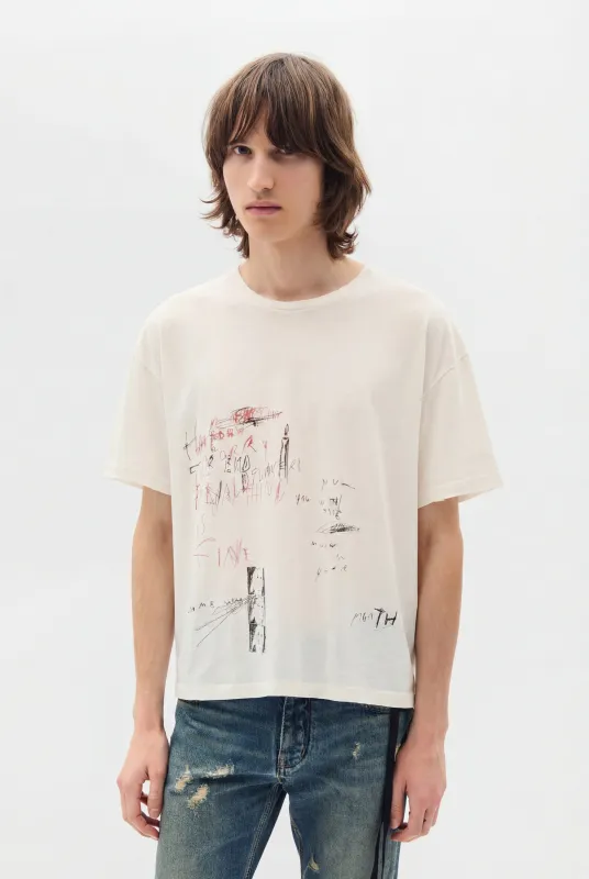 Everything is Fine Sketch T-Shirt sold by Ann Demeulemeester