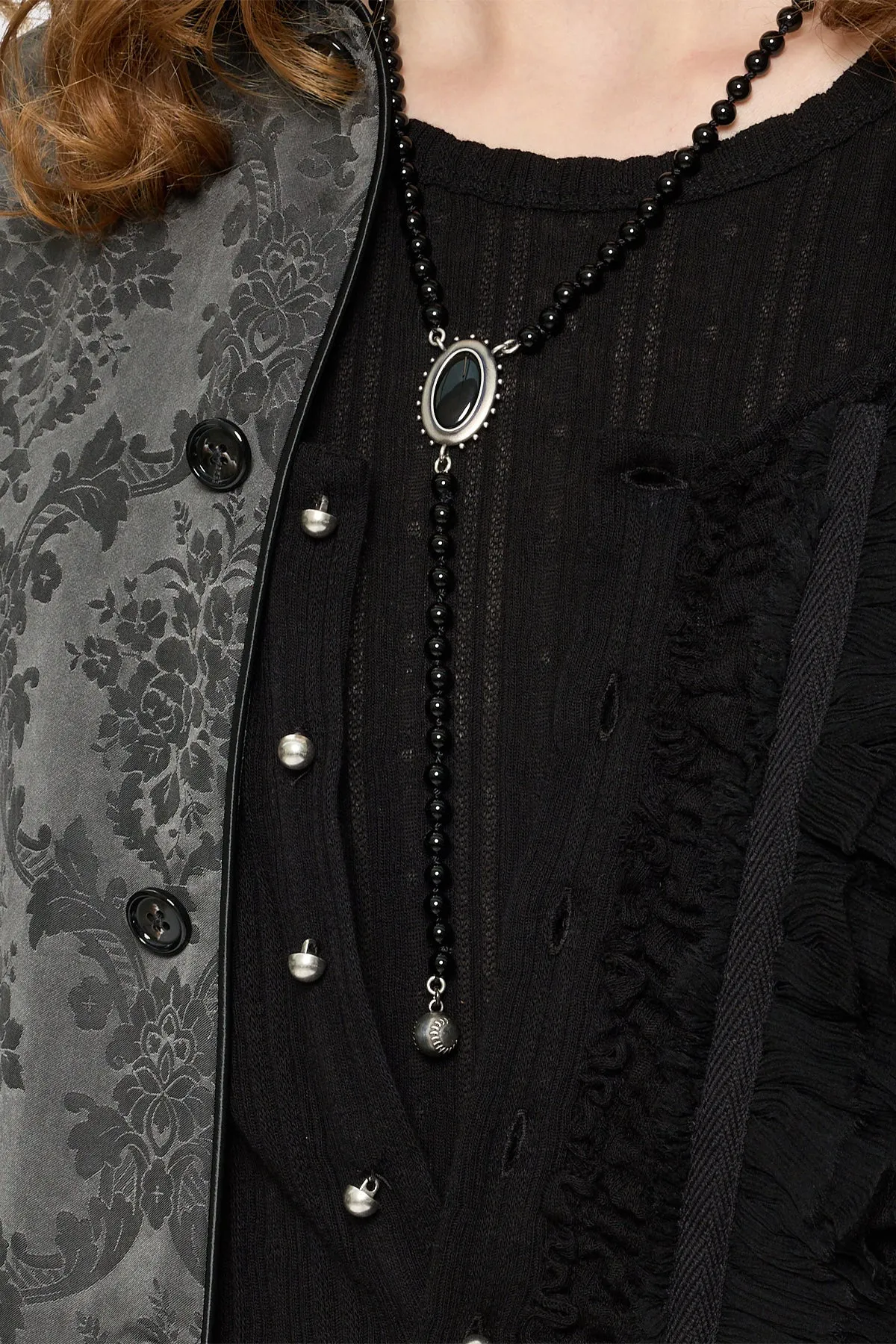 Imen Beaded Necklace sold by Ann Demeulemeester product image thumbnail 4