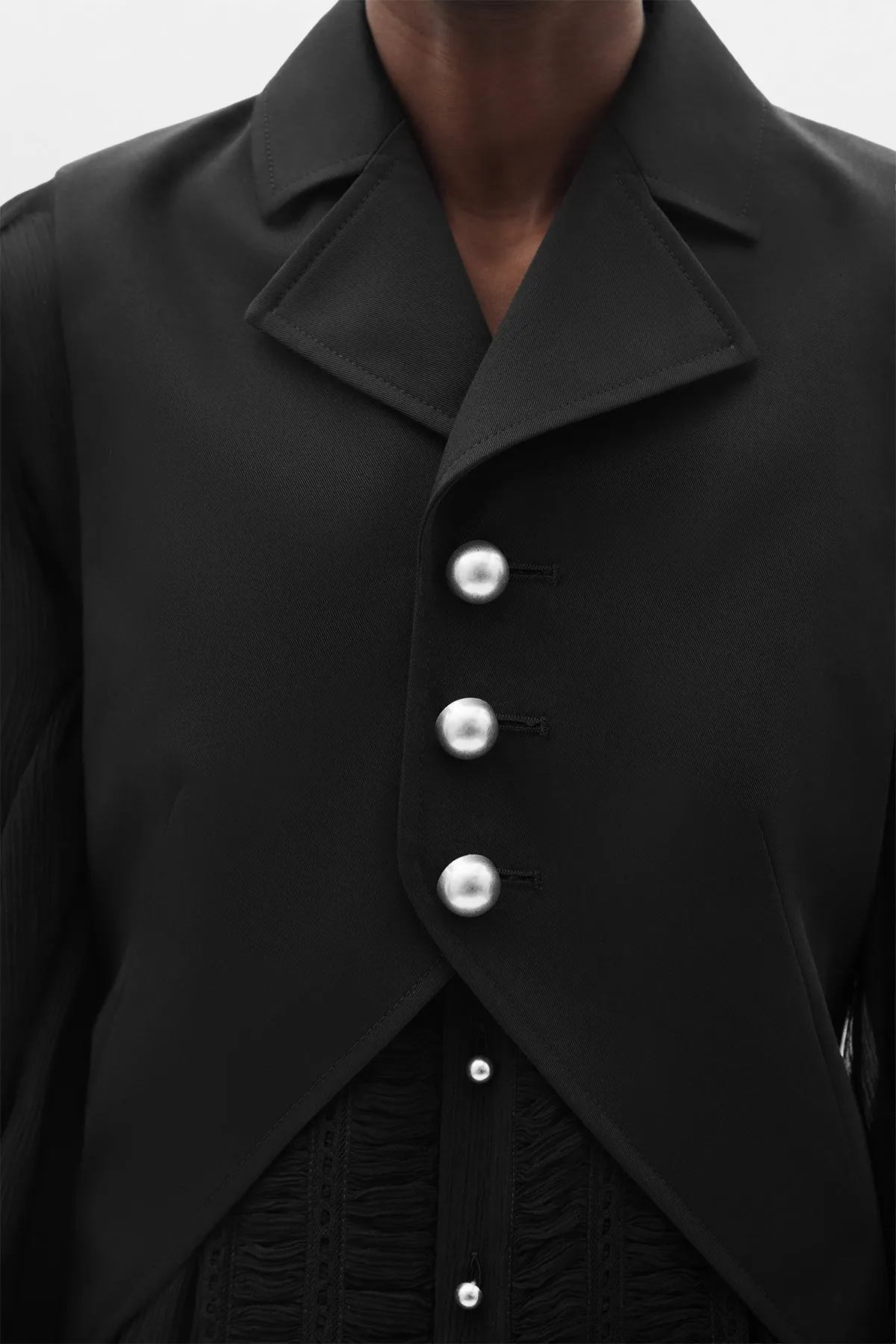 Lune Open Front Waistcoat sold by Ann Demeulemeester product image thumbnail 5