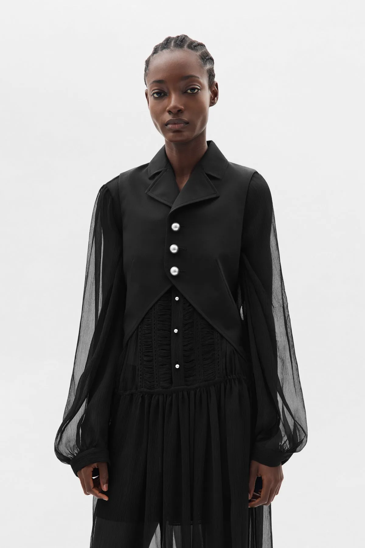 Lune Open Front Waistcoat sold by Ann Demeulemeester