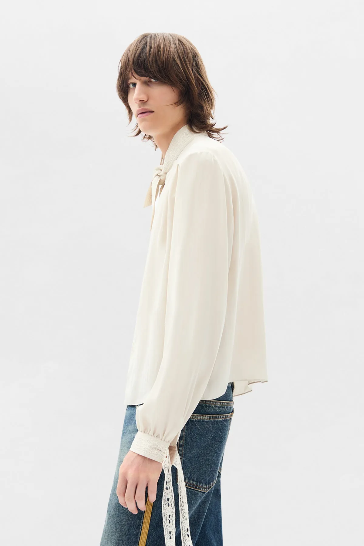Aesir Comfort Cropped Shirt sold by Ann Demeulemeester product image thumbnail 2