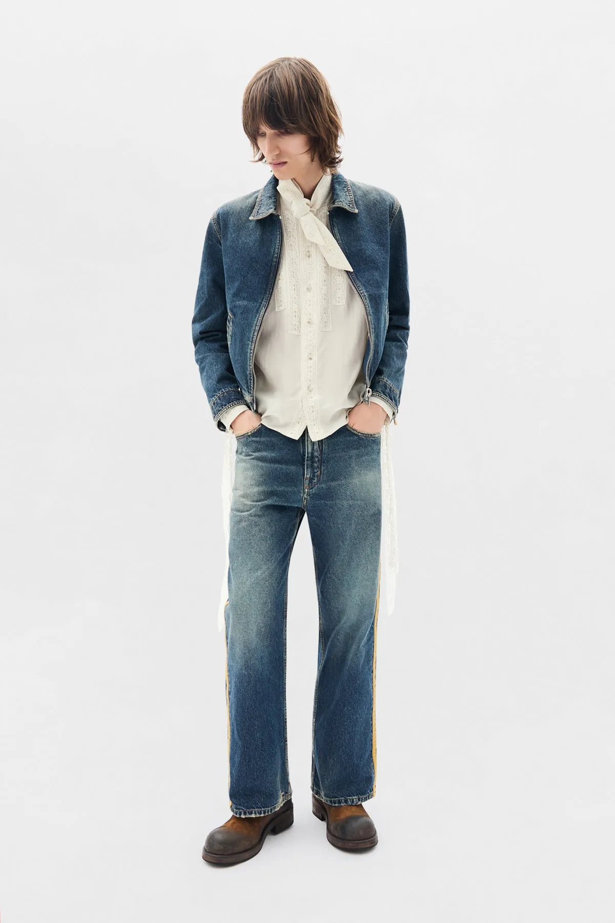 Aesir Comfort Cropped Shirt sold by Ann Demeulemeester product image thumbnail 4