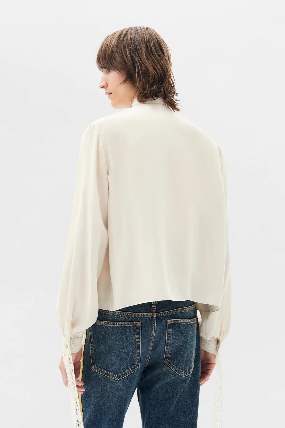 Aesir Comfort Cropped Shirt sold by Ann Demeulemeester product image thumbnail 3