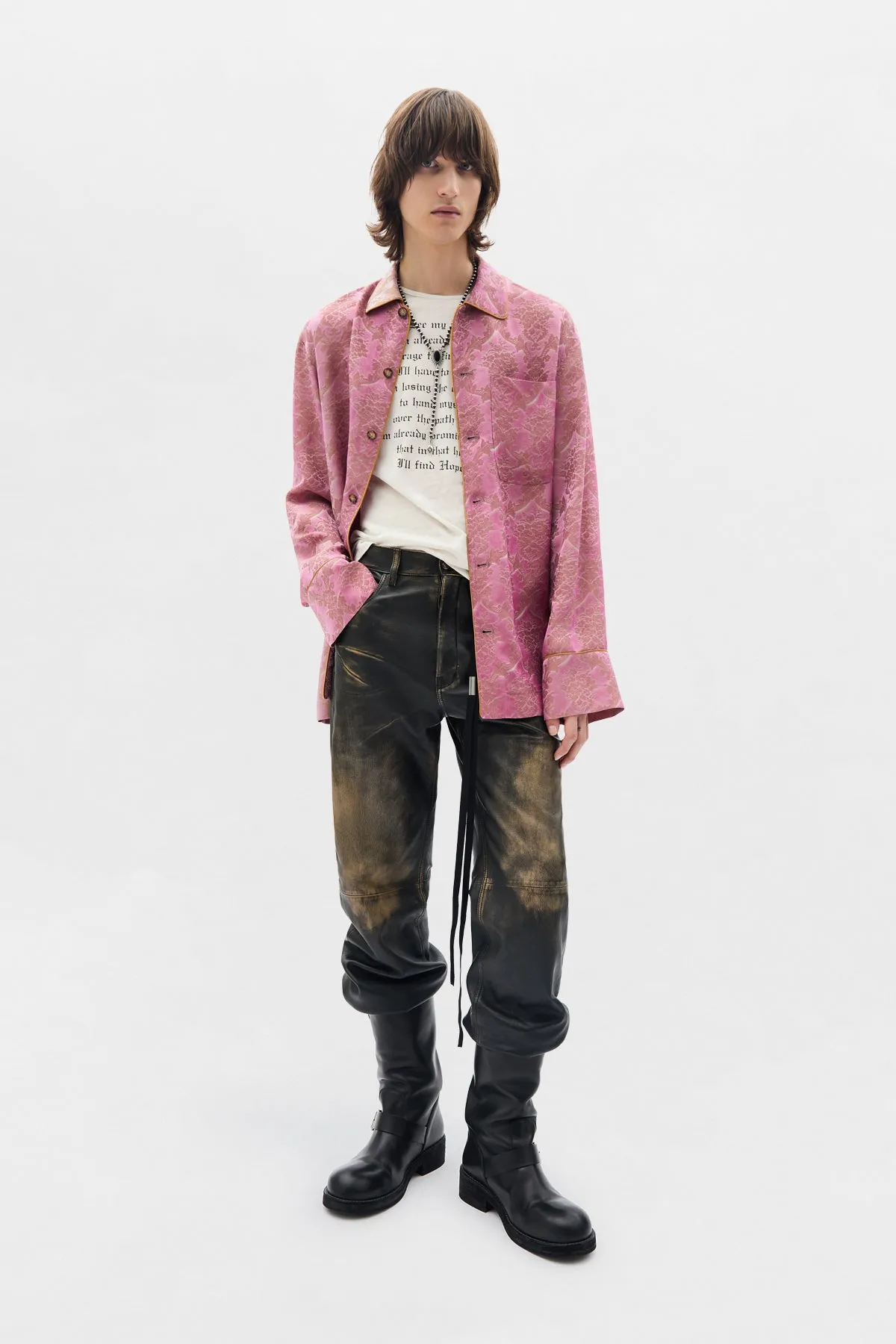 Damon Relaxed Lounge Shirt sold by Ann Demeulemeester product image thumbnail 4