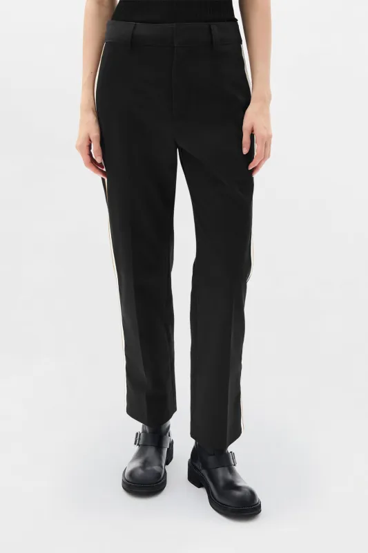Fera Straight Leg Cropped Trousers made by Ann Demeulemeester