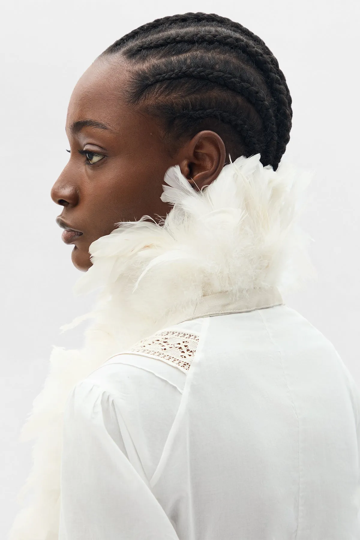 Idje Open Waistcoat with Feathers sold by Ann Demeulemeester product image thumbnail 3