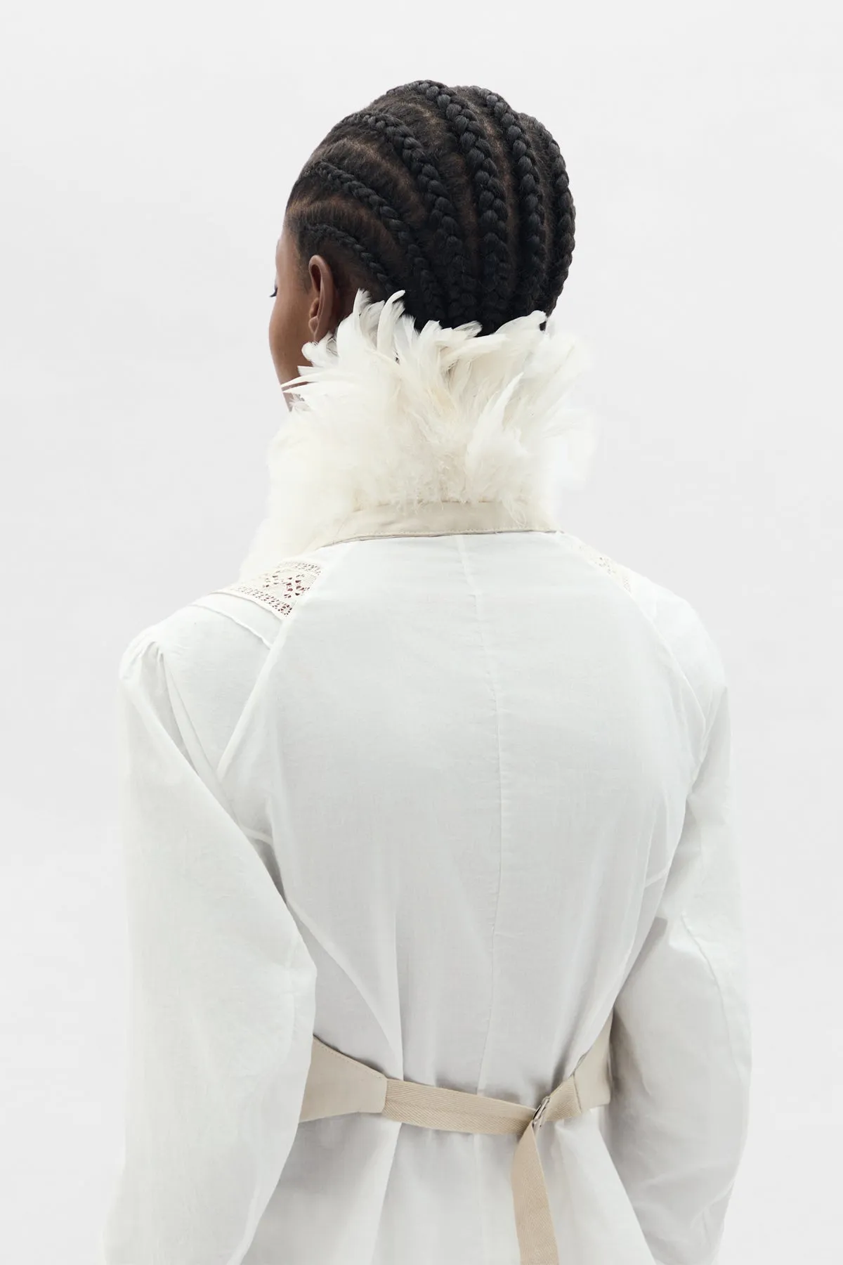 Idje Open Waistcoat with Feathers sold by Ann Demeulemeester product image thumbnail 5
