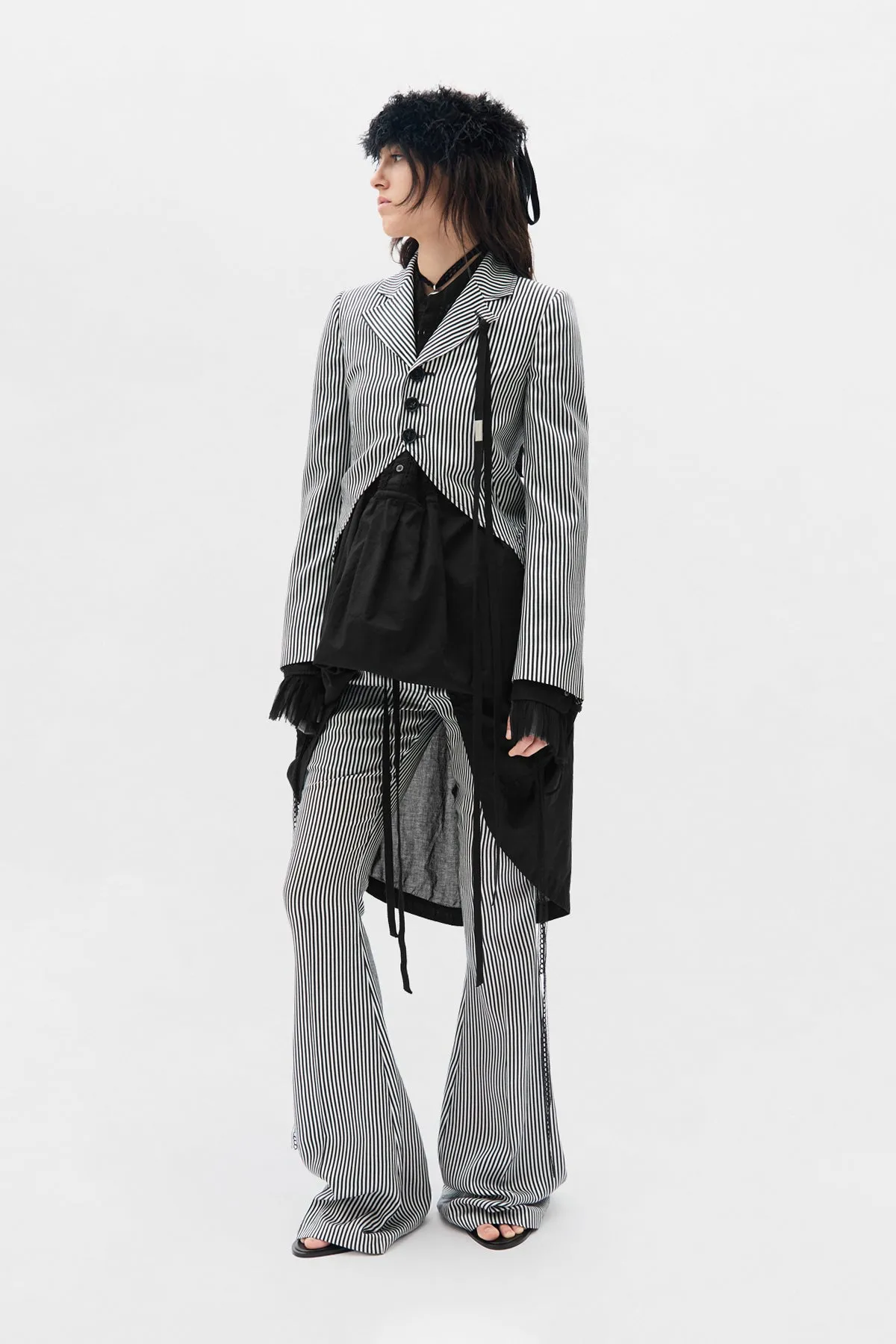 Lune Open Front Fitted Jacket sold by Ann Demeulemeester product image thumbnail 4