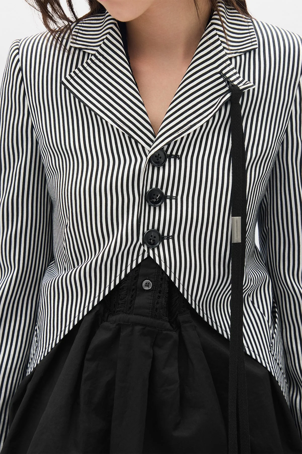 Lune Open Front Fitted Jacket sold by Ann Demeulemeester product image thumbnail 5
