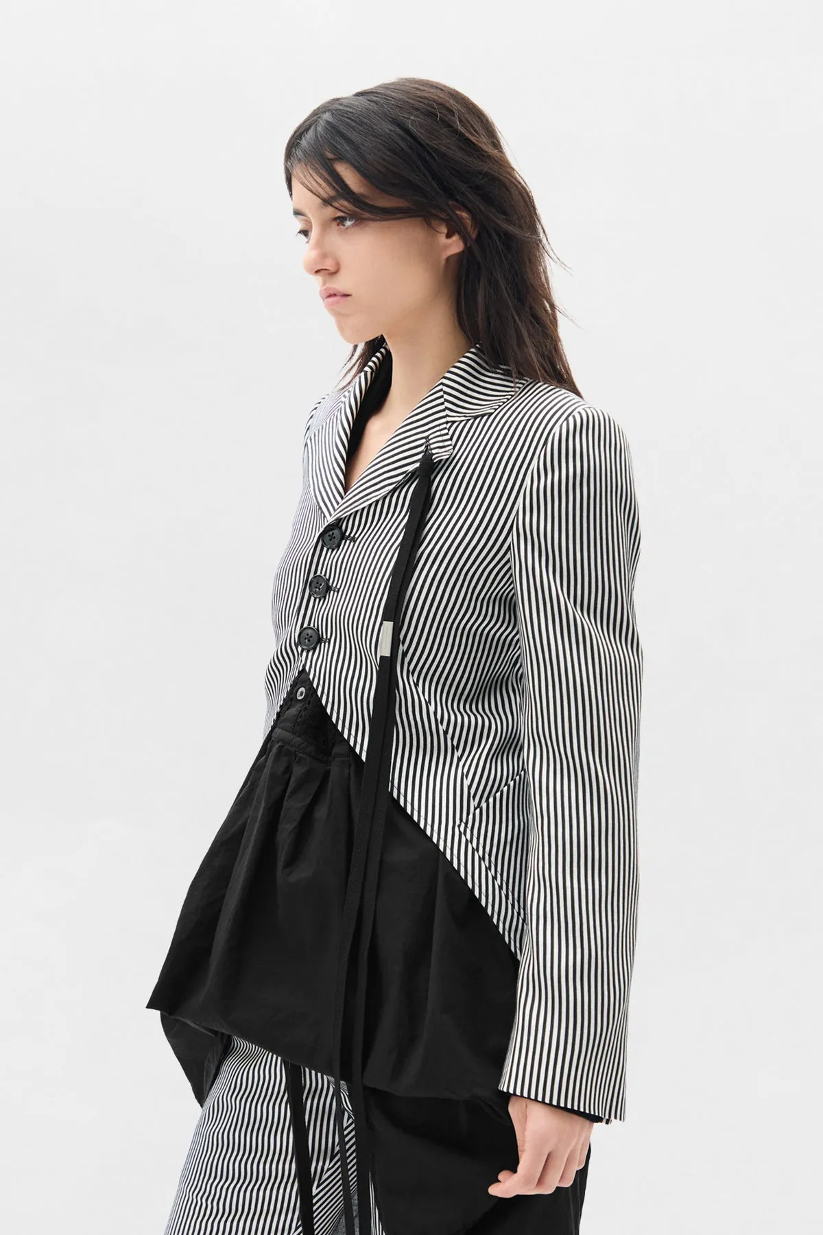 Lune Open Front Fitted Jacket sold by Ann Demeulemeester product image thumbnail 2