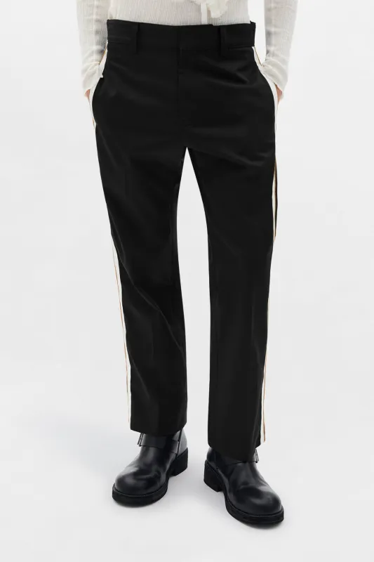 Perry Straight Leg Cropped Trousers made by Ann Demeulemeester