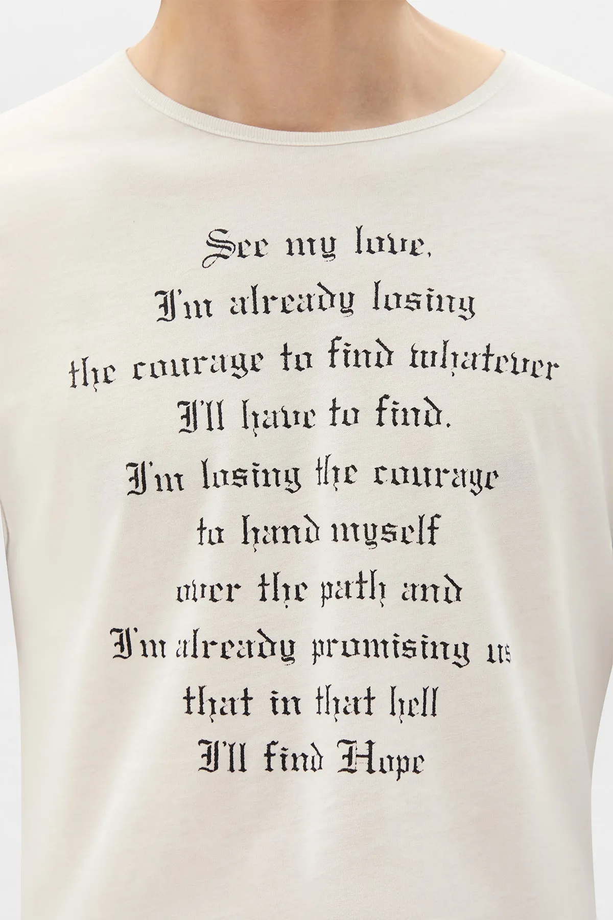 Alver Long Sleeve Fitted T-Shirt sold by Ann Demeulemeester product image thumbnail 5