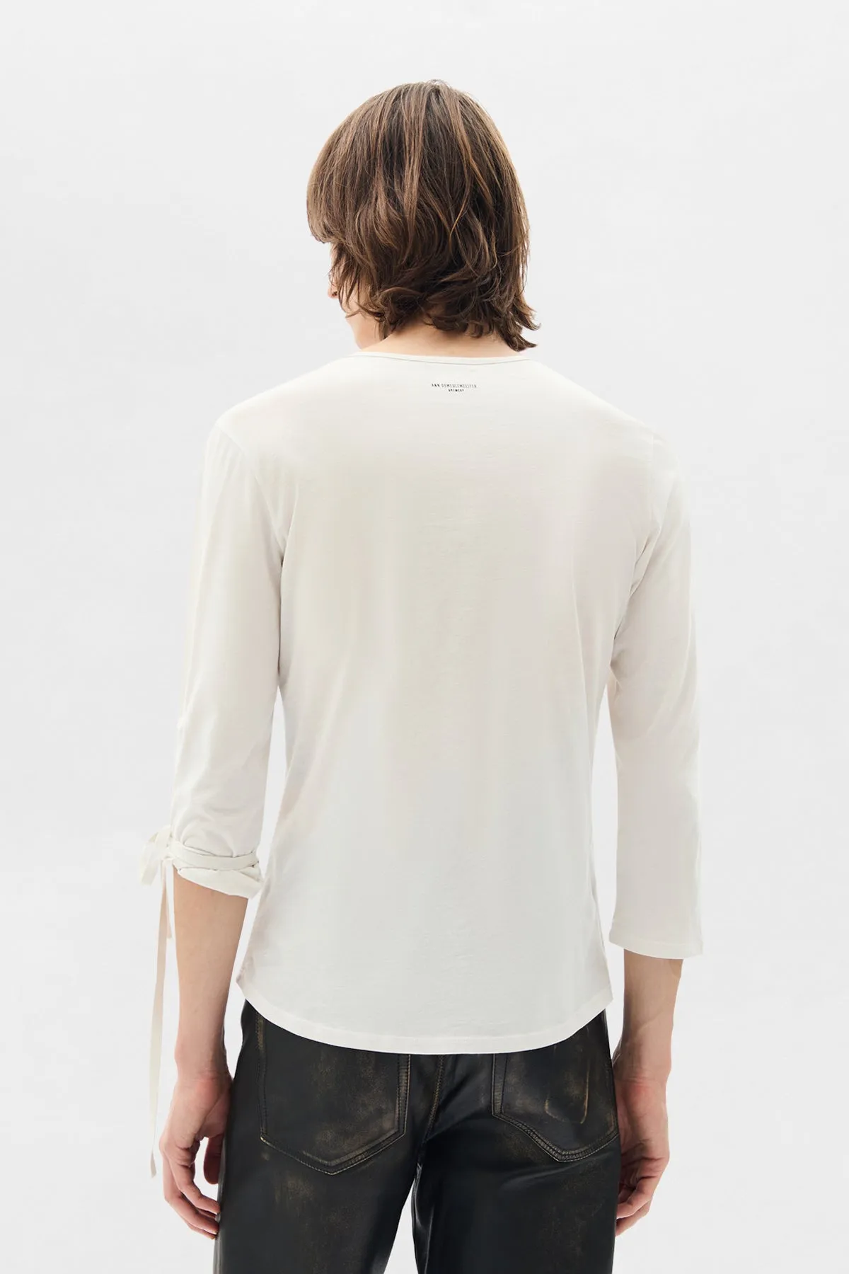 Alver Long Sleeve Fitted T-Shirt sold by Ann Demeulemeester product image thumbnail 3