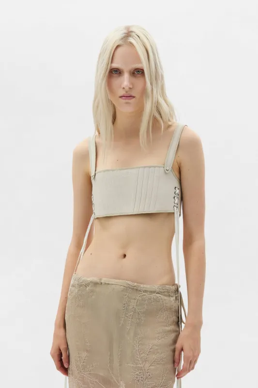 Anke Mini Bustier Top made by Ann Demeulemeester