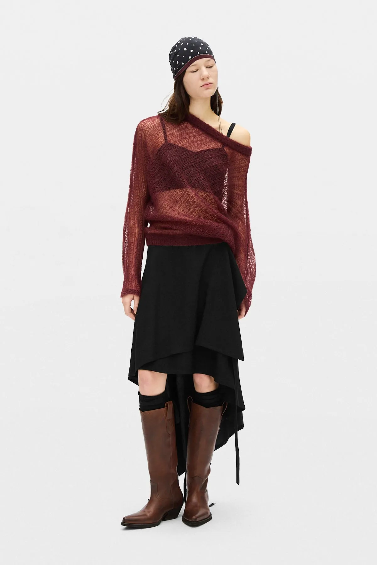 Christabel Bias Cut Sweater sold by Ann Demeulemeester product image thumbnail 4