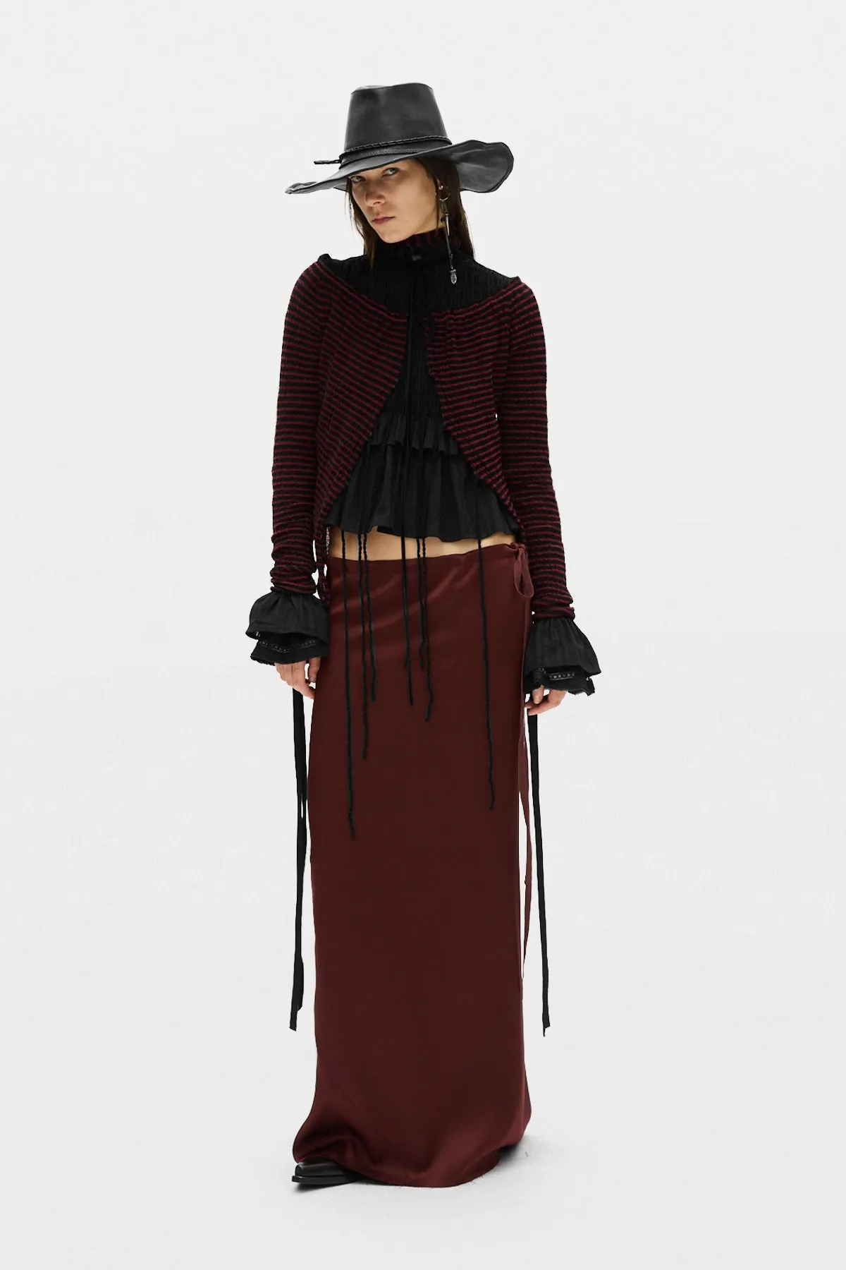 Eveline Long Bias Skirt sold by Ann Demeulemeester product image thumbnail 4