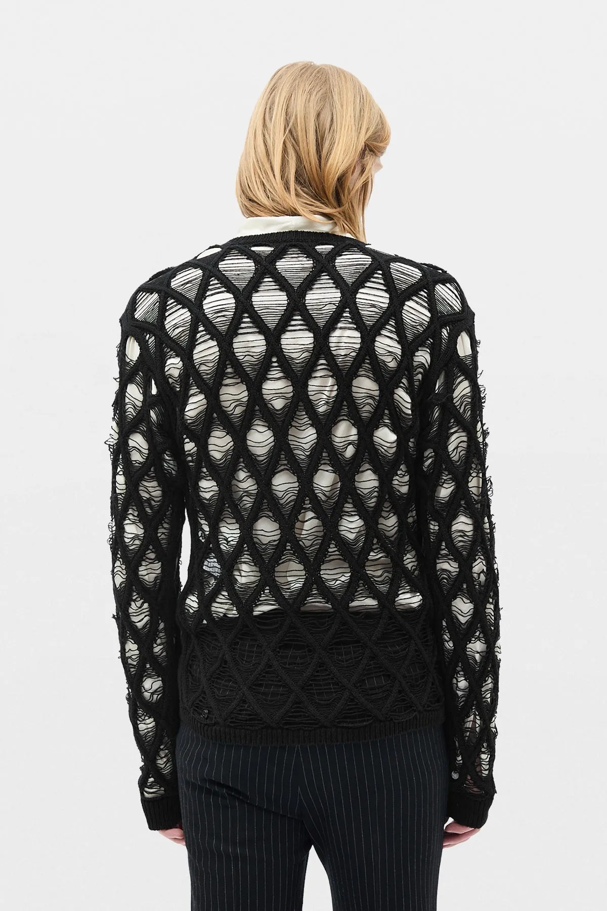 Carlos Diamond Stitch Sweater sold by Ann Demeulemeester product image thumbnail 3