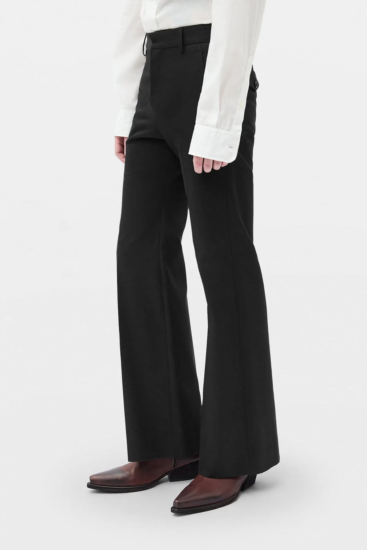 Stefan Flared Cropped Trousers sold by Ann Demeulemeester product image thumbnail 2