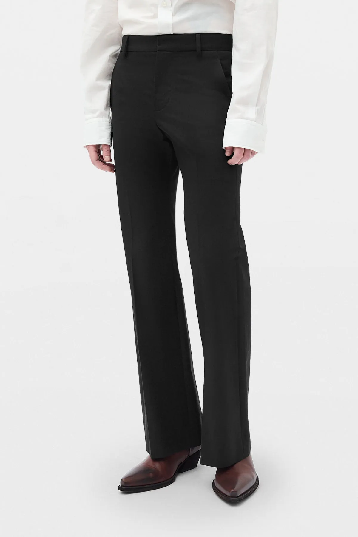 Stefan Flared Cropped Trousers sold by Ann Demeulemeester