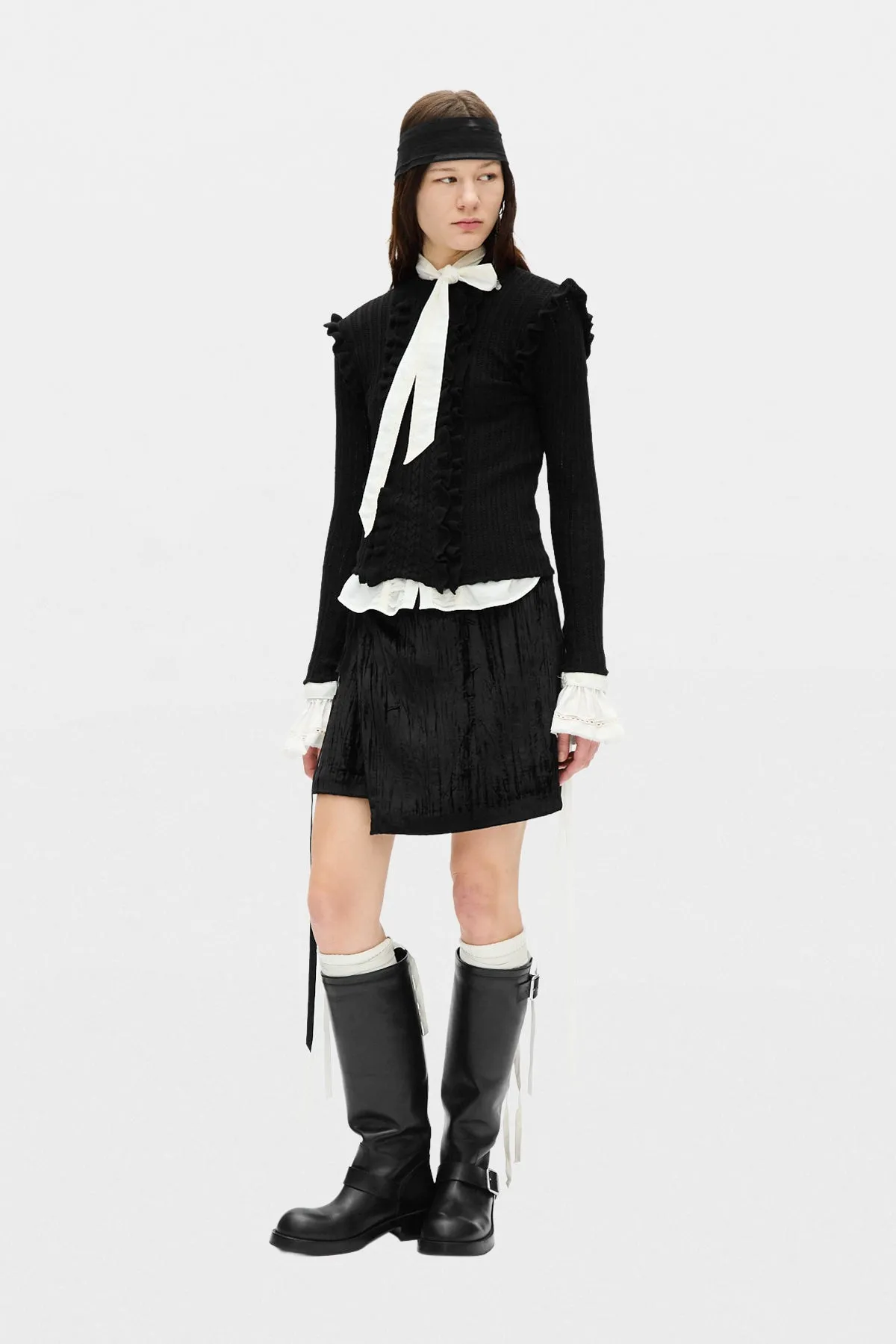 Jolien Mini Wrap Skirt sold by Ann Demeulemeester product image thumbnail 4
