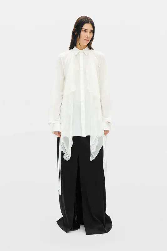 Sini Shirt with Silk Crepon Drap made by Ann Demeulemeester