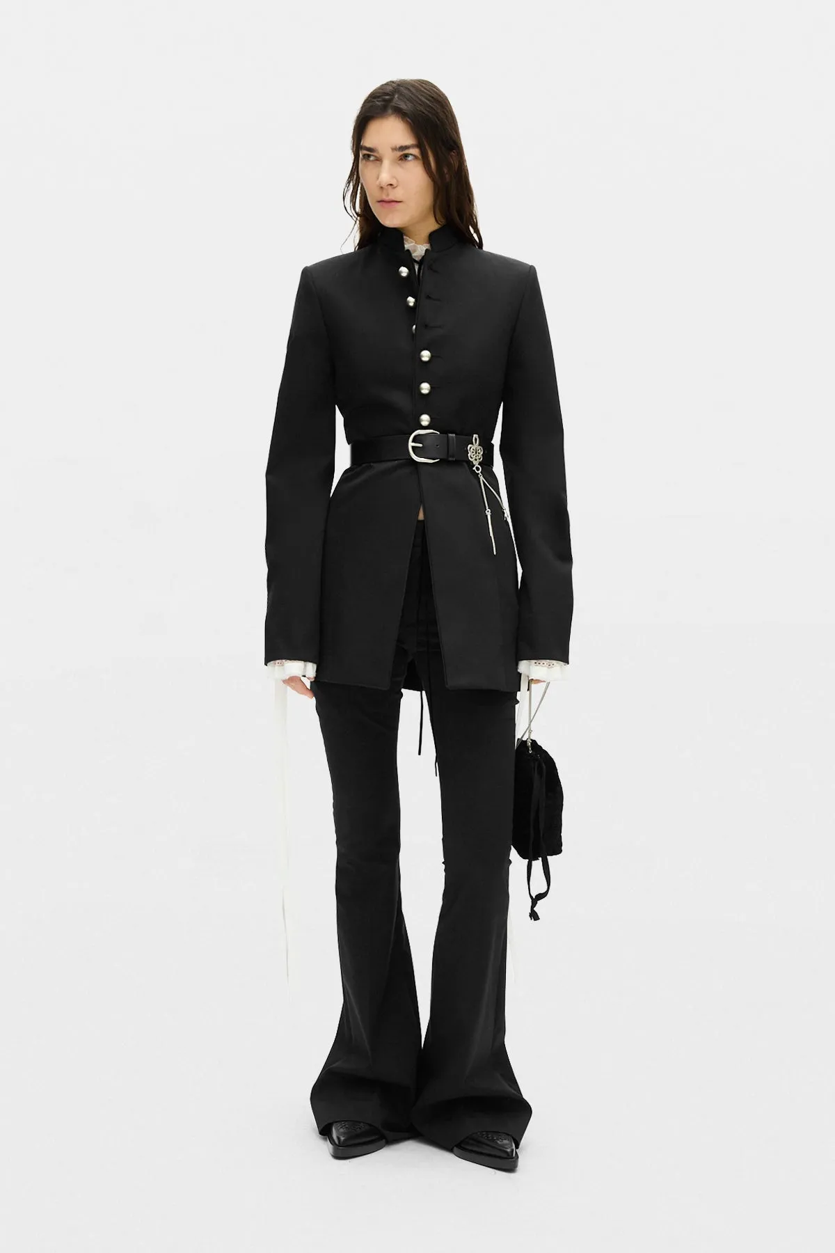 Yana Long Fitted Jacket sold by Ann Demeulemeester product image thumbnail 4