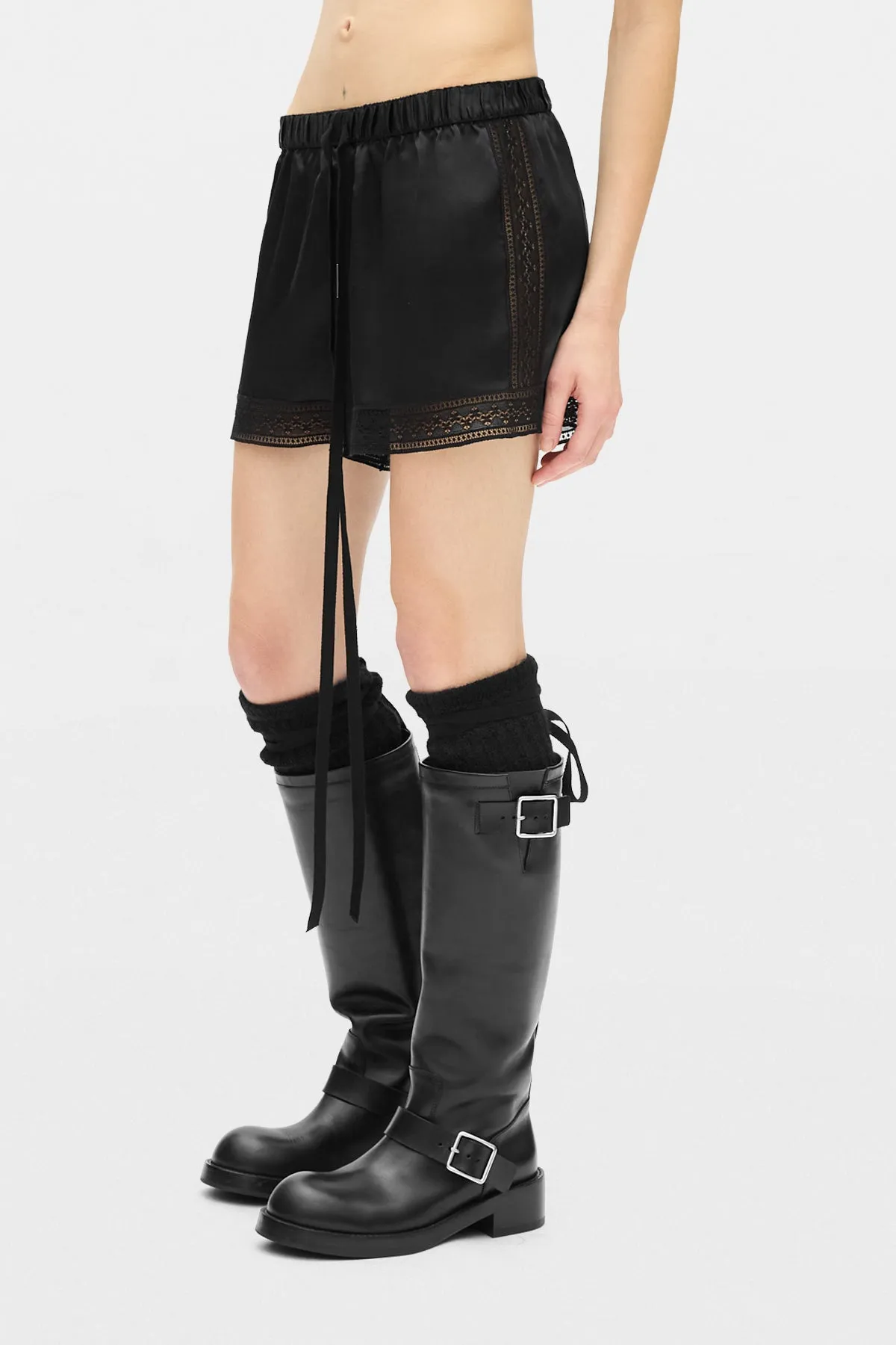 Anda Boxer With Lace Border sold by Ann Demeulemeester product image thumbnail 2
