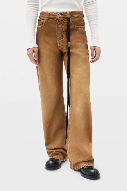 Modest 5-Pockets Relaxed Flared Trousers made by Ann Demeulemeester