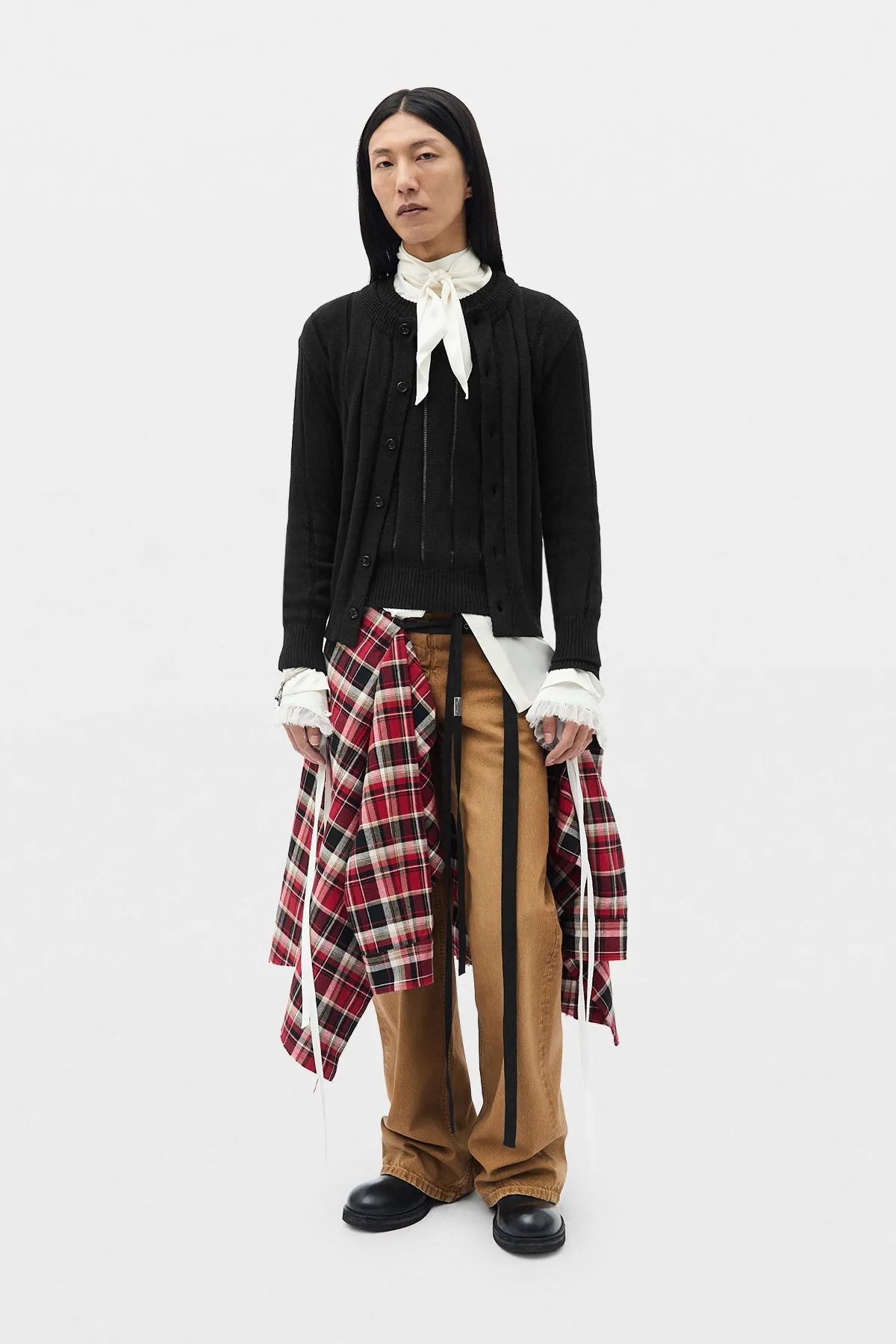 Modest 5-Pockets Relaxed Flared Trousers sold by Ann Demeulemeester product image thumbnail 4