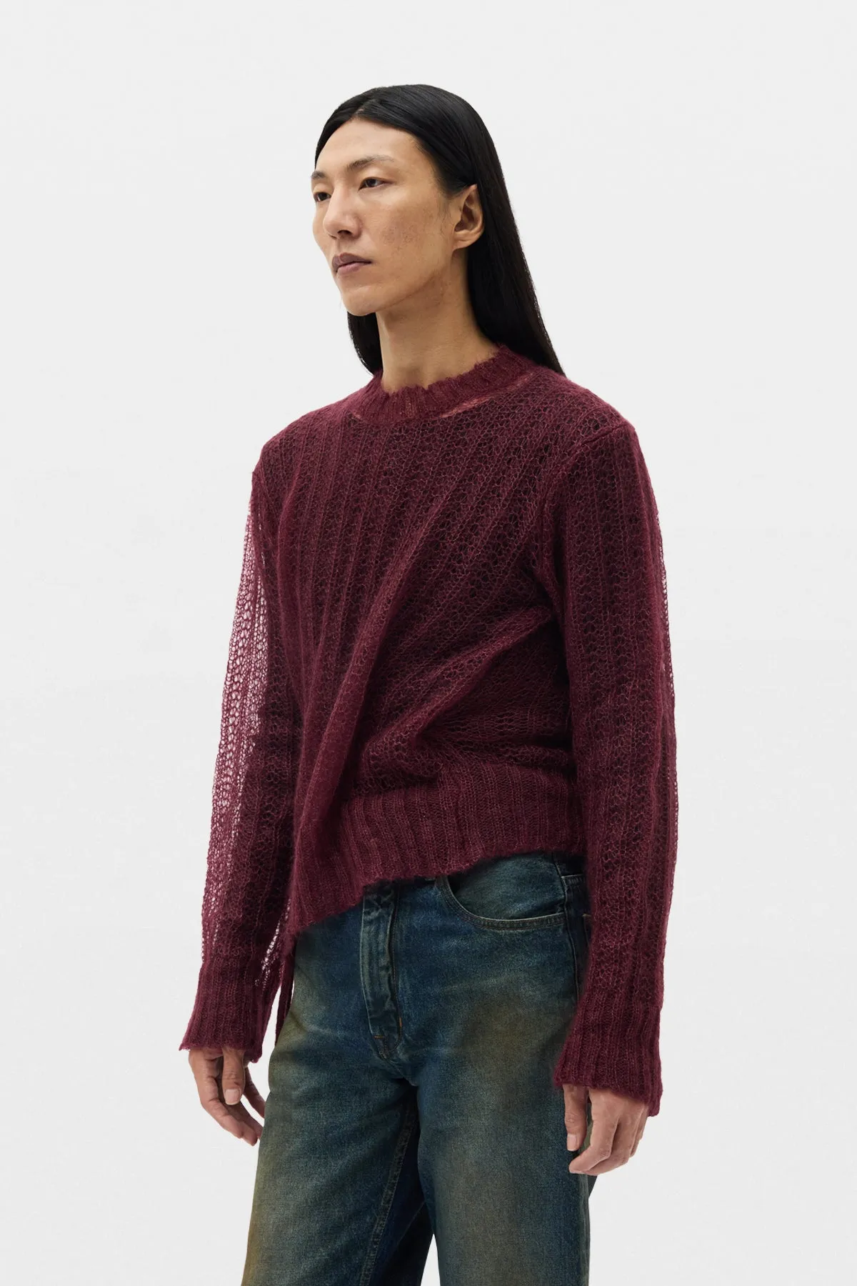 Levar Crew Neck High Comfort Sweater sold by Ann Demeulemeester product image thumbnail 2