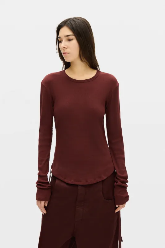 Dot Wrinkled Cropped Top made by Ann Demeulemeester