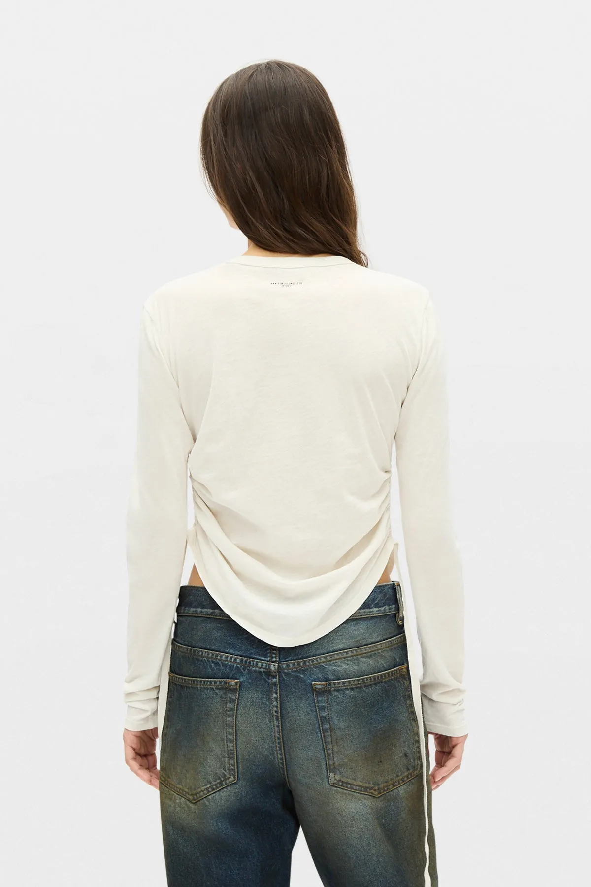 Dot Wrinkled Cropped Top sold by Ann Demeulemeester product image thumbnail 3