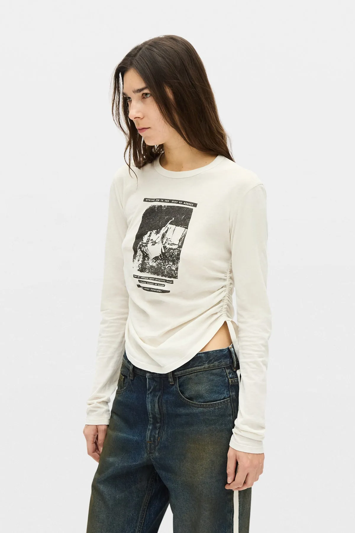 Dot Wrinkled Cropped Top sold by Ann Demeulemeester product image thumbnail 2