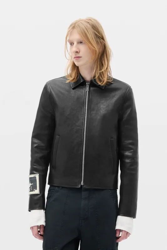 Sandor Shirt Collar Zipped Caban made by Ann Demeulemeester