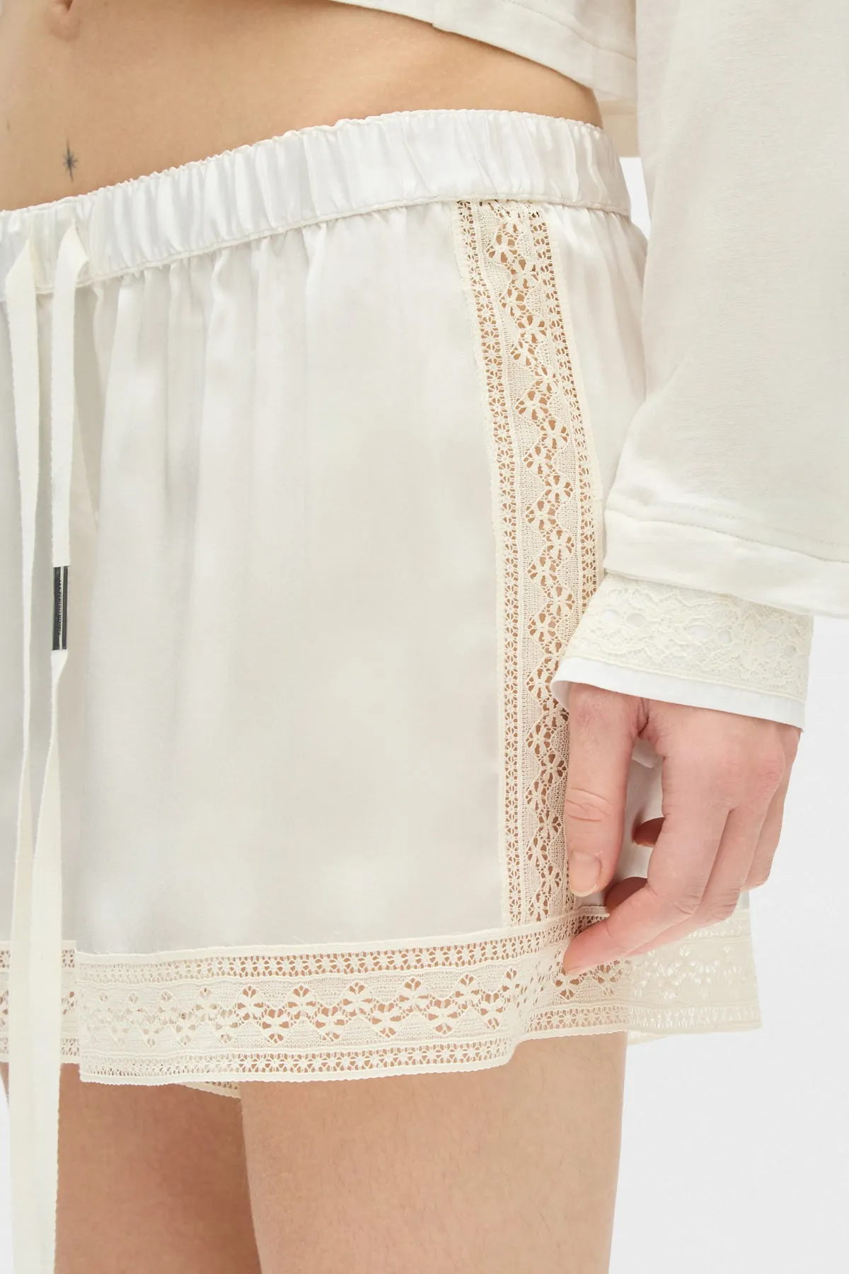Anda Boxer With Lace Border sold by Ann Demeulemeester product image thumbnail 5