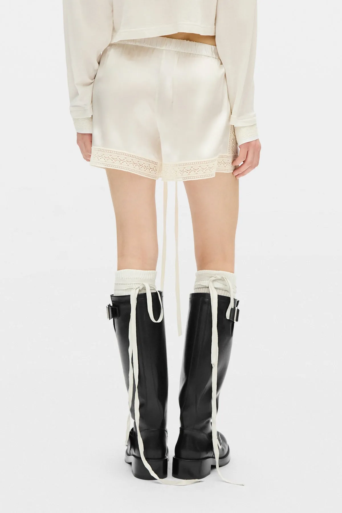 Anda Boxer With Lace Border sold by Ann Demeulemeester product image thumbnail 3