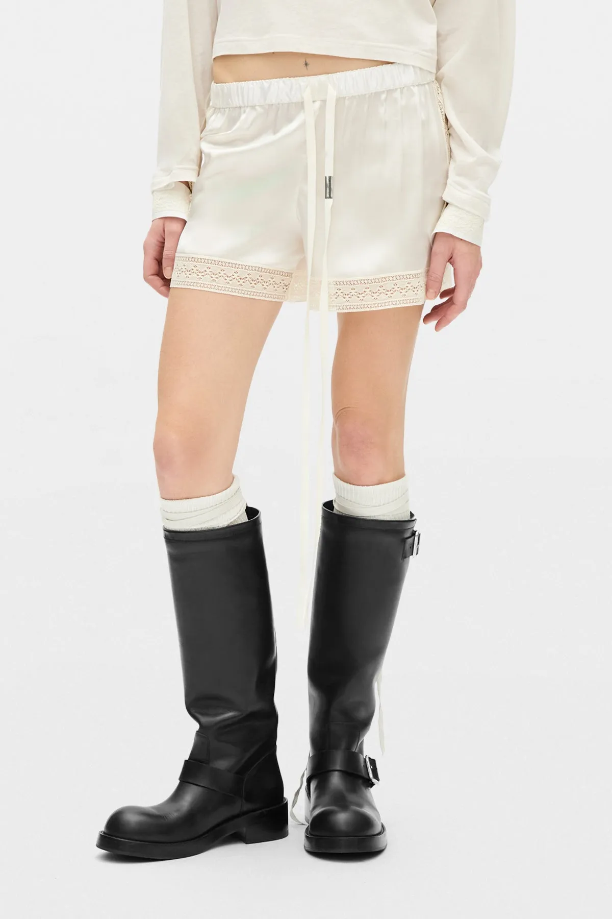 Anda Boxer With Lace Border sold by Ann Demeulemeester