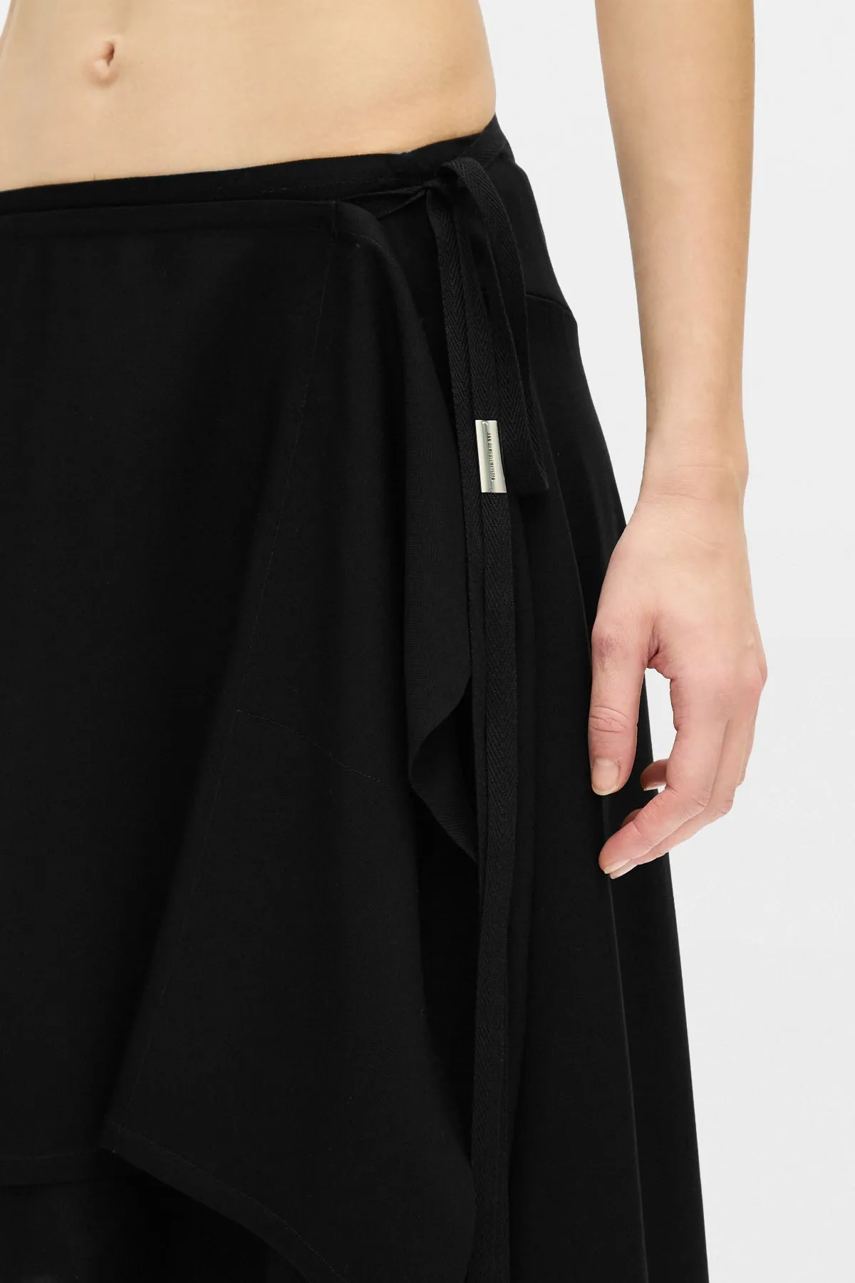 Birit Asymmetrical Wrap Skirt sold by Ann Demeulemeester product image thumbnail 5