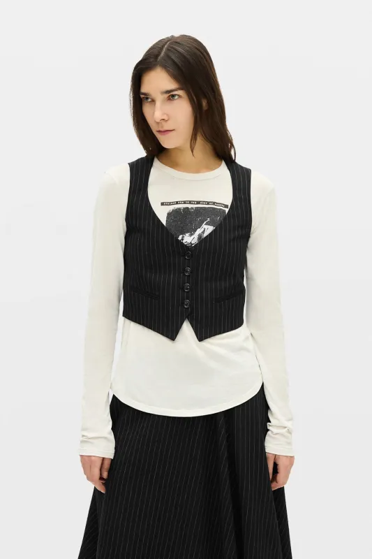 Diana Fitted Micro Waistcoat made by Ann Demeulemeester